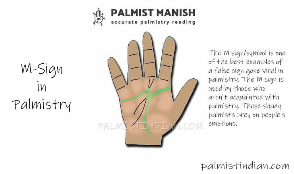 m sign palm reading